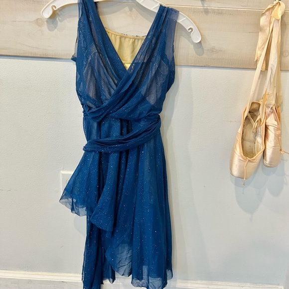Revolution Dancewear All of the Stars, lyrical navy blue costume, LC and MC - Picture 8 of 11